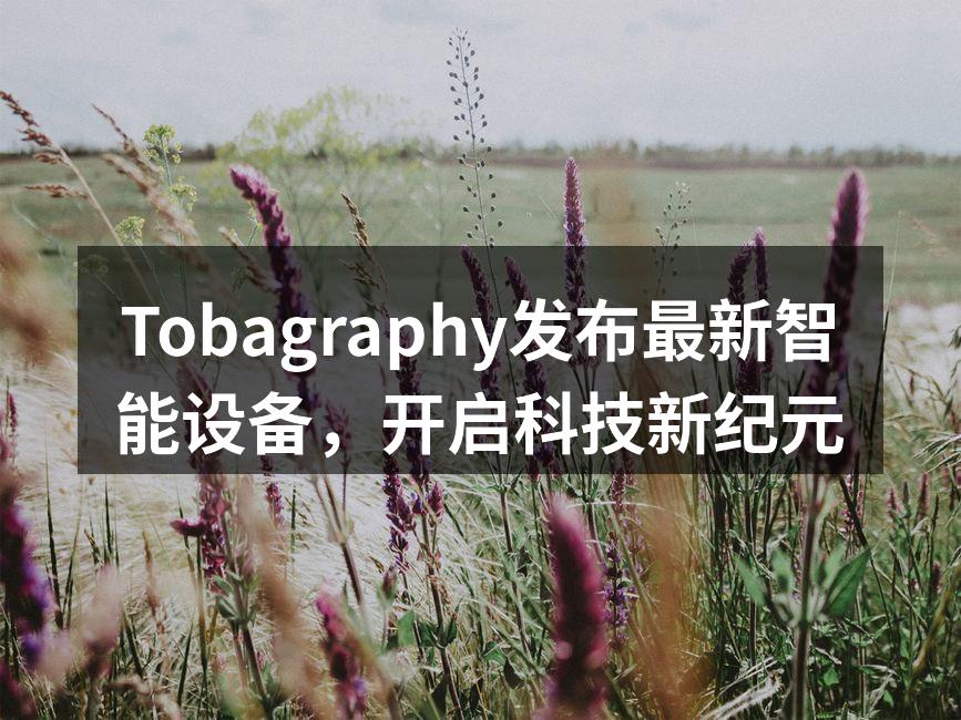 Tobagraphy新智能设备展示
